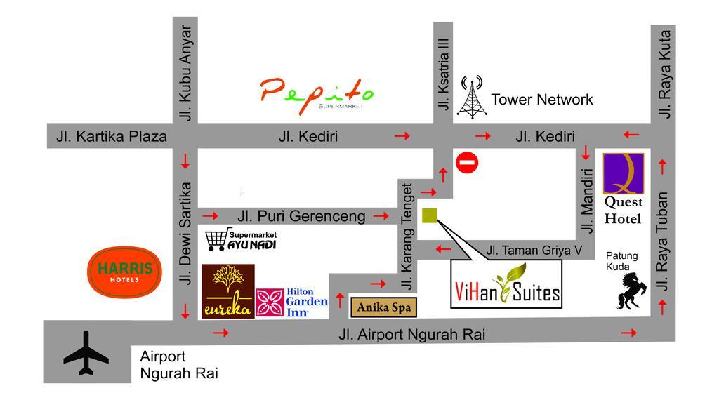 Vihan Suites Bali Кута Экстерьер фото
